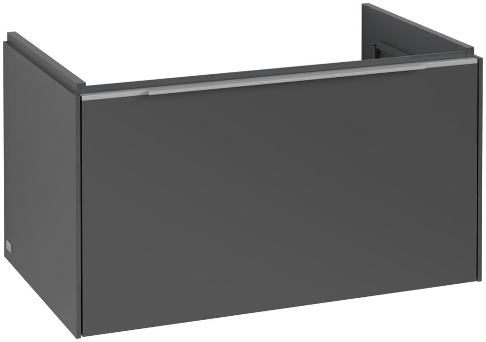 Villeroy & Boch Subway 3.0 Waschbeckenunterschrank, 1 Auszug, 772 X 432 X 462 Mm, Graphite / Graphit C57300VR