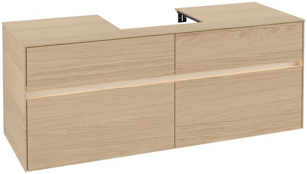 Villeroy & Boch Waschtischunterschrank Collaro C073B0 1400X548X500Mm Mit Beleuchtung C073B0VJ