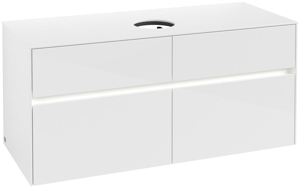 Villeroy & Boch Waschtischunterschrank Collaro C041B0 1200X548X500Mm Mit Beleuchtung C041B0DH