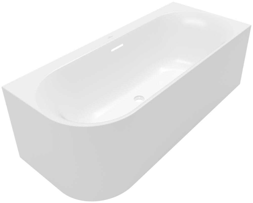 Villeroy & Boch Vorwand-Badewanne Loop&Friends Oval 1700X750X600Mm Oval Re Ausf. Stonewhite A170LOF9CR00VRW