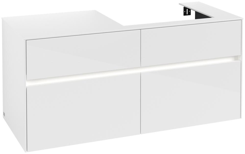 Villeroy & Boch Waschtischunterschrank Collaro B0 1200X548X500Mm Mit Beleuchtung C083B0DH