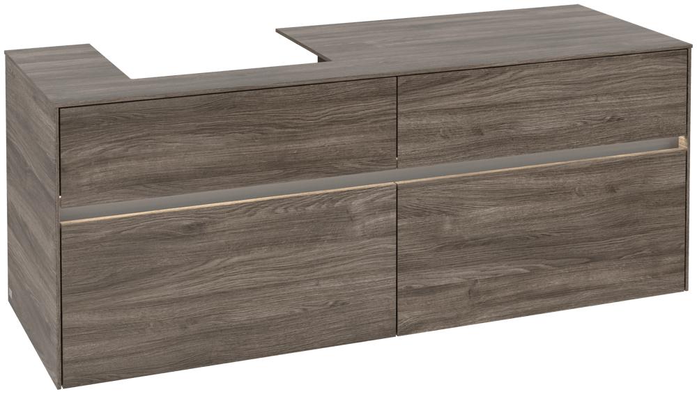 Villeroy & Boch Waschtischunterschrank Collaro C074B0 1400X548X500Mm Mit Beleuchtung C074B0RK