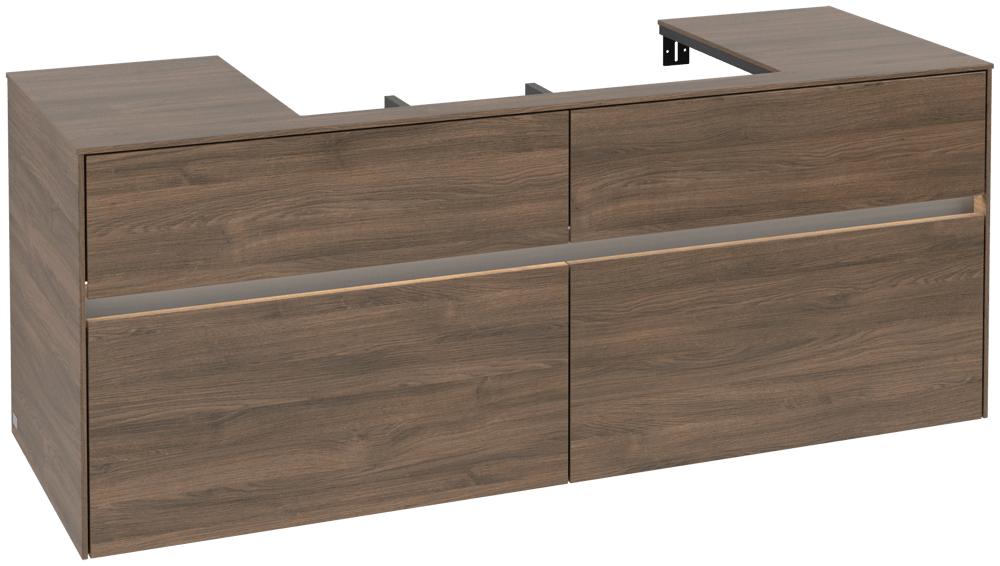 Villeroy & Boch Waschtischunterschrank Collaro C088B0 1400X548X500Mm Mit Beleuchtung C088B0VH