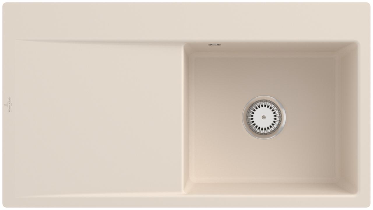 Villeroy & Boch EinbauspüLe Subway Style 50 Flat 1000X510Mm Ablgarn. Ib Re Keram. Ivory Cplus, 33511 33511FFU
