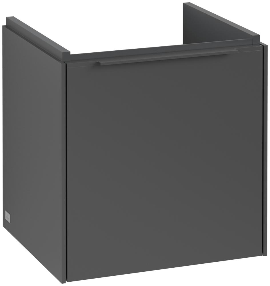 Villeroy & Boch Subway 3.0 Waschbeckenunterschrank, 1 TüR, 423 X 432 X 361,5 Mm, Graphite / Graphite C58202VR