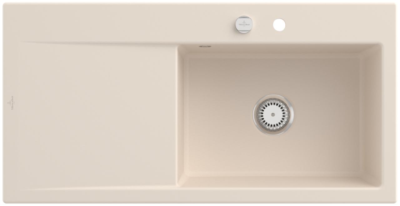 Villeroy & Boch EinbauspüLe Subway Style 60 1000X510Mm Exc-Garn. Ib Re Aus Keramik Ivory Cplus, 3361 336102FU