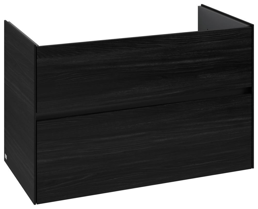 Villeroy & Boch Waschtischunterschrank Collaro 961X610X480Mm 2 Ausz. Waschbecken Mittig Black Oak C14500AB