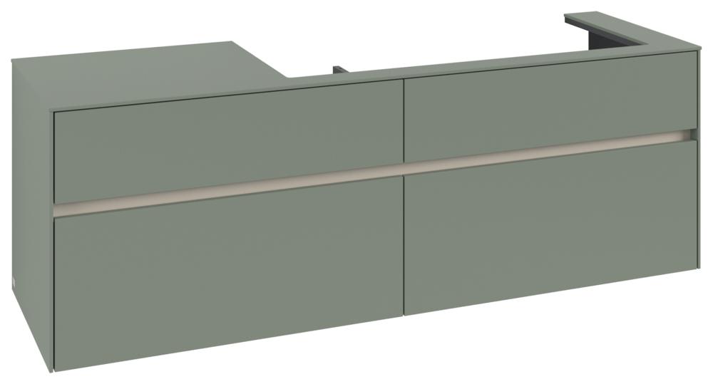 Villeroy & Boch Waschtischunterschrank Collaro C030B0 1600X548X500Mm M. Bel. 4 Ausz. Waschtisch Re S C030B0AF
