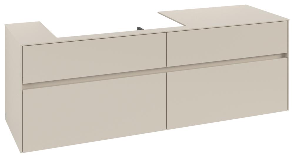 Villeroy & Boch Waschtischunterschrank Collaro C026B0 1600X548X500Mm M. Bel. 4 Ausz. Waschtisch Li C C026B0VN