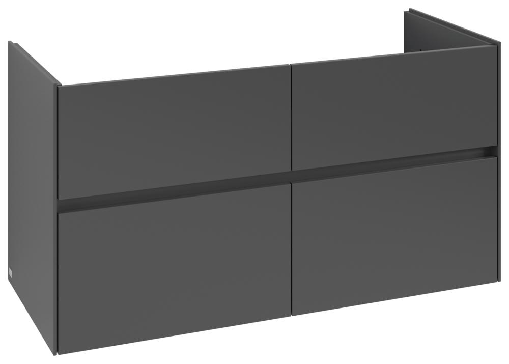 Villeroy & Boch Waschtischunterschrank Collaro 1161X610X480Mm M. Bel. 4 Ausz. Waschtisch Mittig Grap C146B0VR