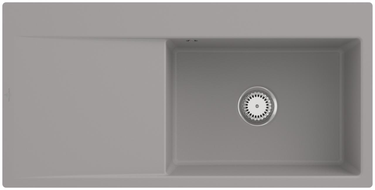 Villeroy & Boch EinbauspüLe Subway Style 60 Flat 1000X510Mm Ablgarn. Ib Re Keram. Fossil Cplus, 3361 33611FKD