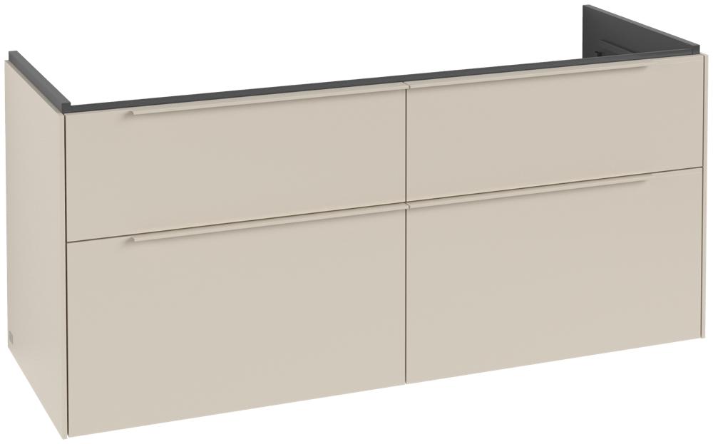 Villeroy & Boch Subway 3.0 Waschbeckenunterschrank, Mit Beleuchtung, 4 AuszüGe, 1272 X 579 X 462 Mm, C568L2VN