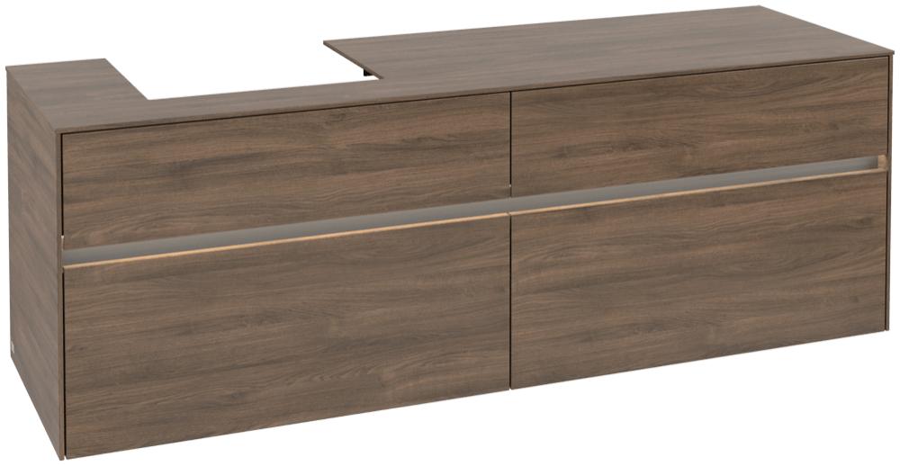 Villeroy & Boch Waschtischunterschrank Collaro C078B0 1600X548X500Mm Mit Beleuchtung C078B0VH