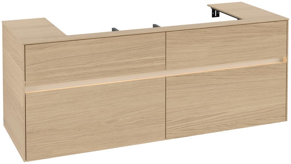 Villeroy & Boch Waschtischunterschrank Collaro C092B0 1400X548X500Mm Mit Beleuchtung C092B0VJ