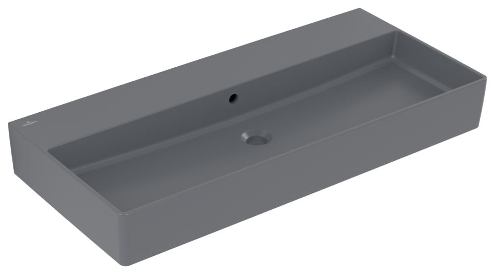 Villeroy & Boch Waschbecken Memento 2.0 1000X470Mm Rechteck Mit ÜBerlauf Graphite Ceramicplus 4A22A6I4