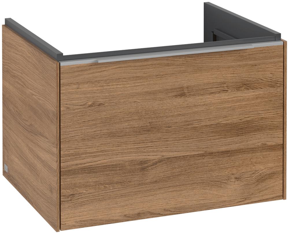 Villeroy & Boch Subway 3.0 Waschbeckenunterschrank, 1 Auszug, 622 X 432 X 478 Mm, Kansas Oak / Kansa C57500RH