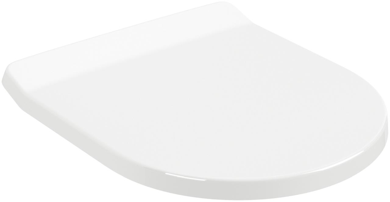 Villeroy & Boch Wc-Sitz Architectura 373X446X47Mm Oval Softclosing Quickrelease Weiss Alpin 8M70S101