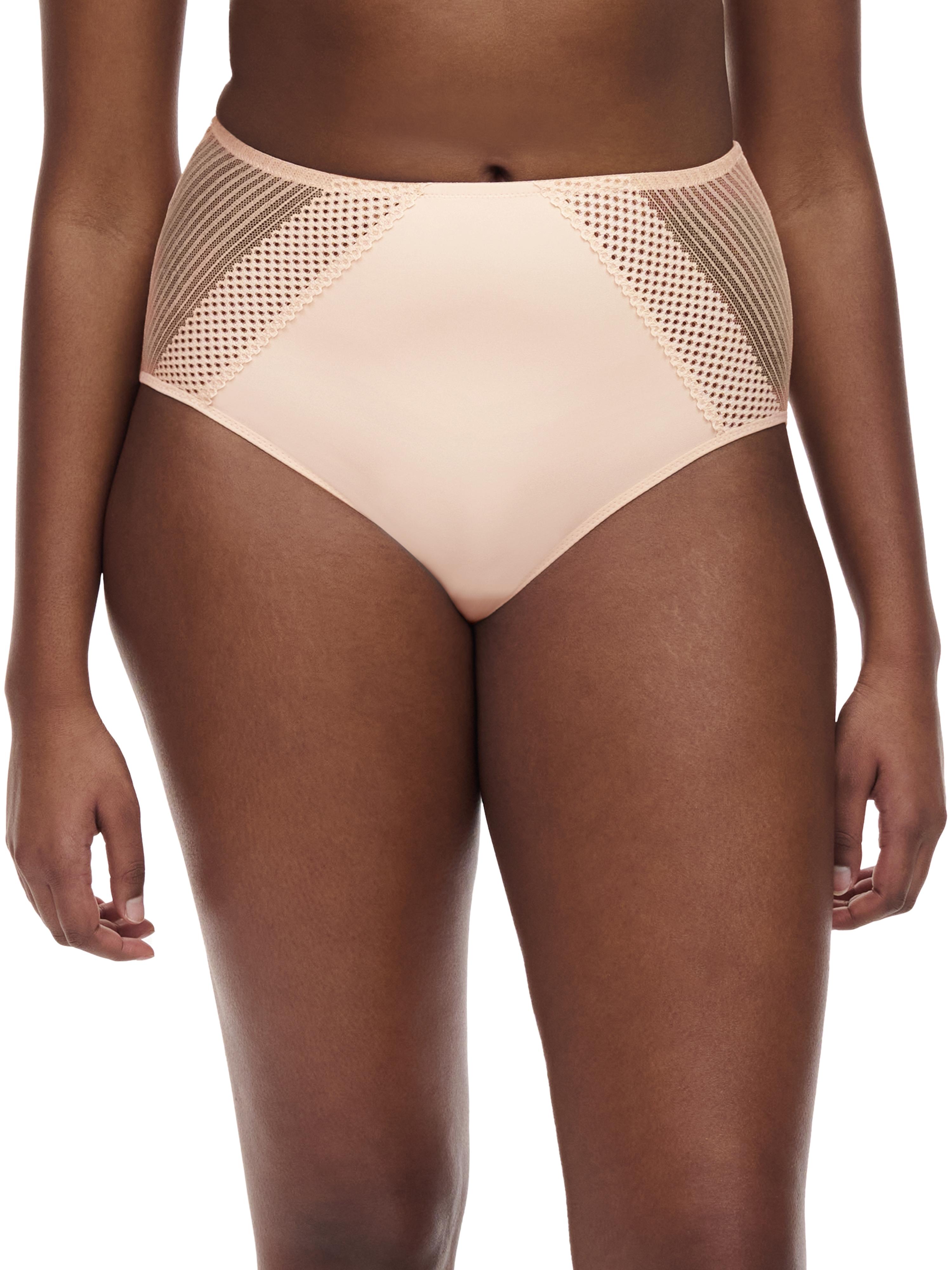 Taillenslip Chantelle "Play", Damen, Gr. 46, Beige (Golden Beige), Obermaterial: 71% Polyamid, 29% Elasthan, KöRpernah, Unterhosen Taillenslip, Spitze, Blickdichtes Gewebe