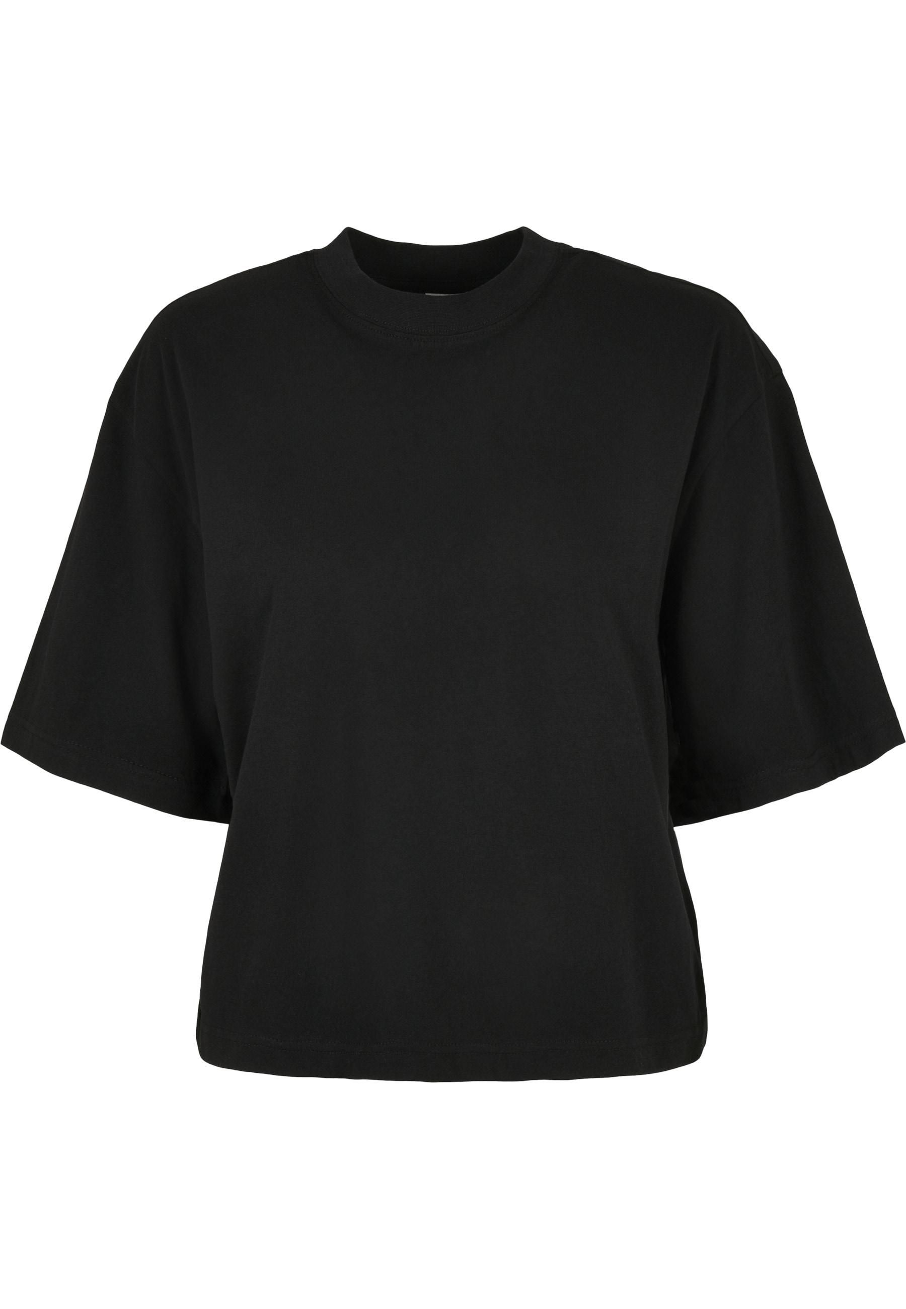 T-Shirt Urban Classics "Urban Classics Damen Ladies Organic Oversized Tee", Damen, Gr. 5XL, Schwarz, 100% Baumwolle, Unifarben, Oversize, Rundhals, Shirts T-Shirt