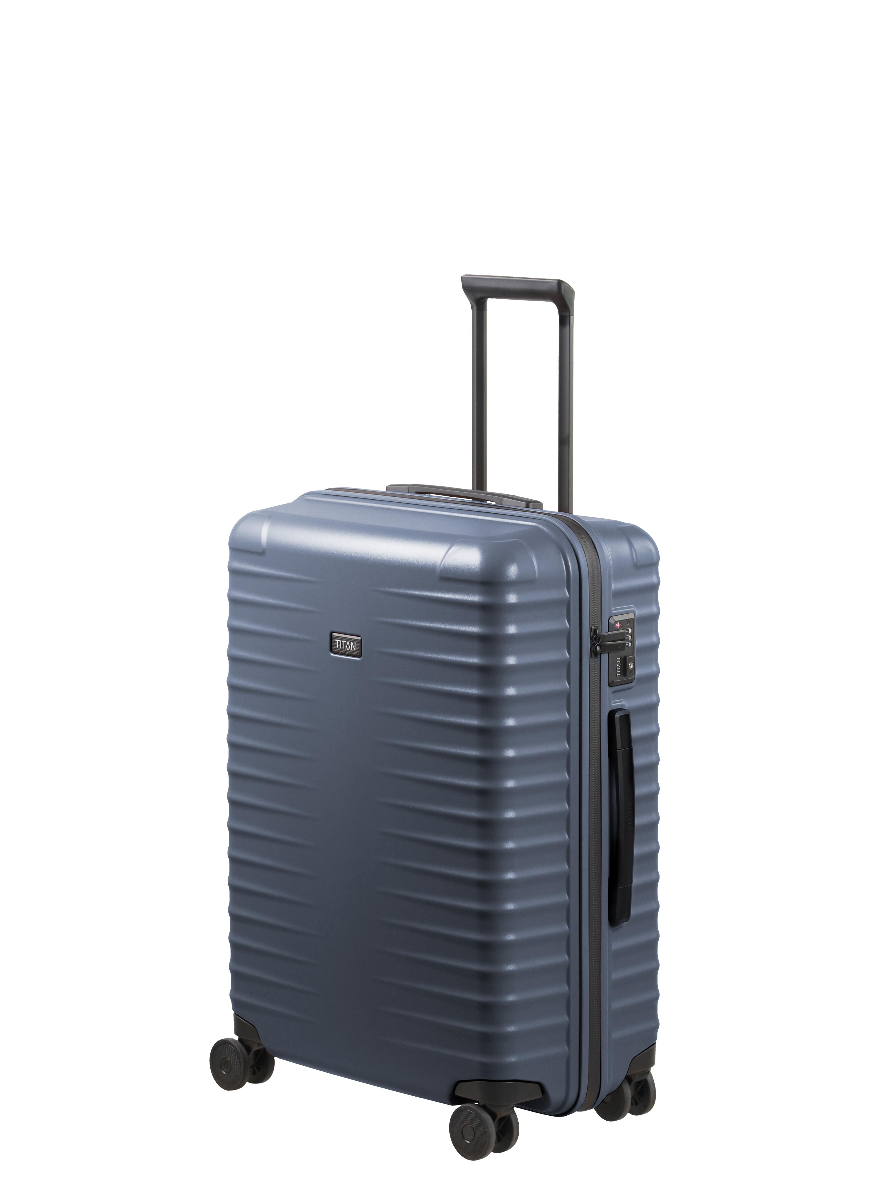 Trolley "Upgrade Koffer Hartschale", Gr. B/H/T: 50Cm X 69Cm X 28Cm 80 L, Blau (Midnight Blau), Polycarbonat, Titan - Made In Germany, Koffer, Mit Kratzresistenter OberfläChe Und Cleverer Innenaufteilung