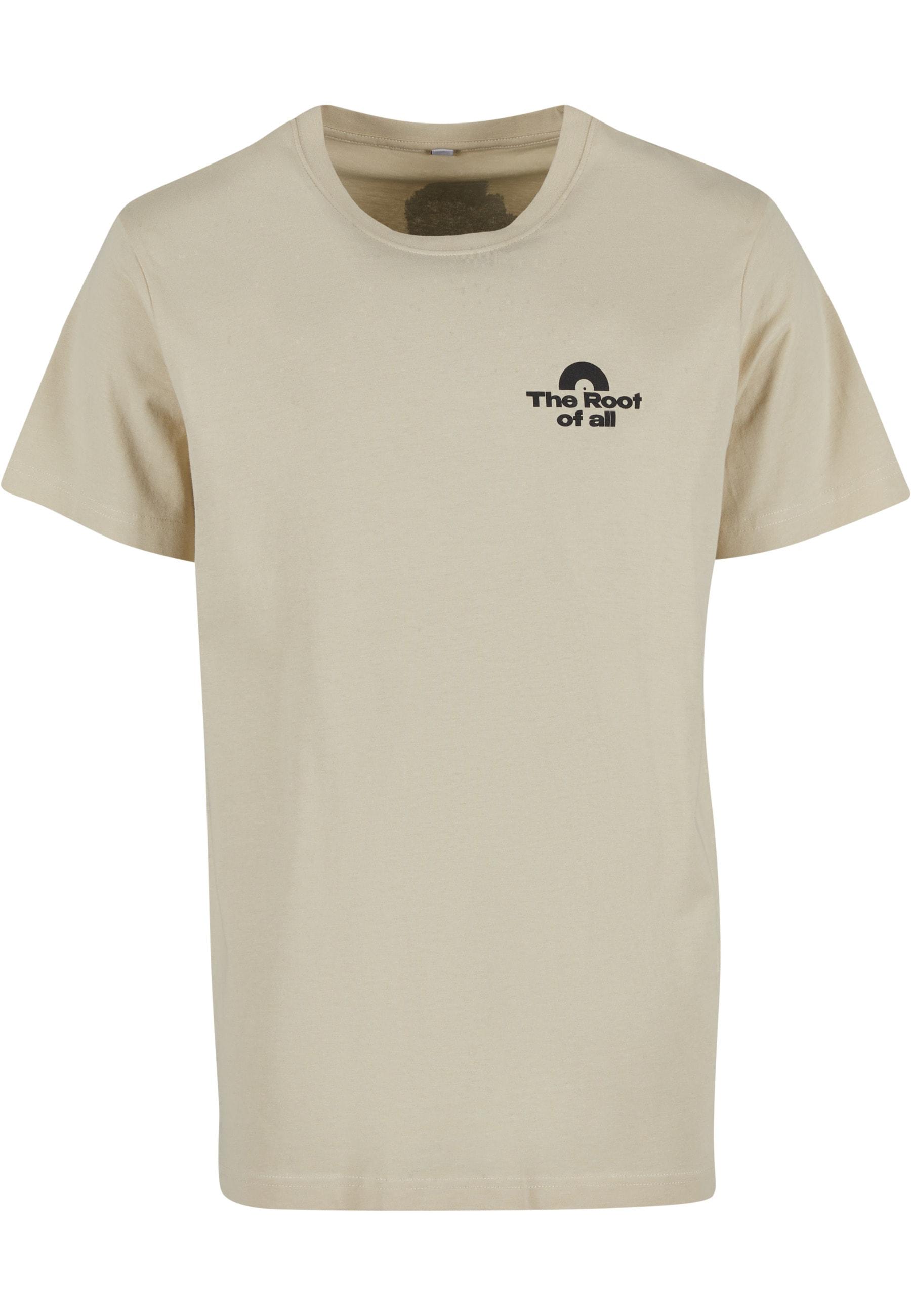 T-Shirt Mistertee "Mistertee Herren Root Of All Tee", Jungen, Gr. Xs, Sand, 100% Baumwolle, Bedruckt, Normal, Rundhals, Shirts T-Shirt