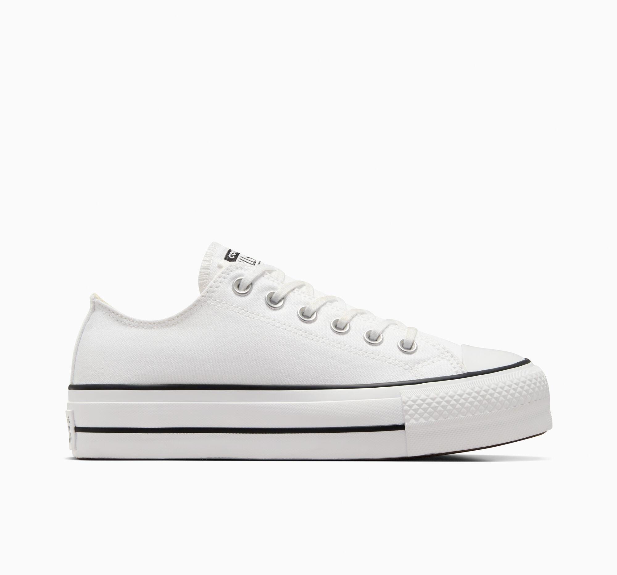 Sneaker Converse "Chuck Taylor All Star Lift Platfor", Damen, Gr. 42, Weiß, Schwarz, Weiß, Textil, Schuhe Sneaker