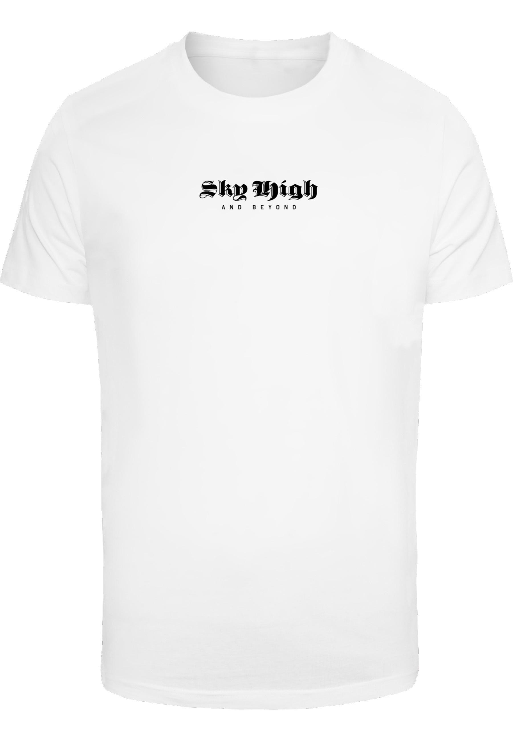 T-Shirt MisterTee "Mistertee Herren Sky High Tee", Herren, Gr. 5XL, Weiß, 100% Baumwolle, Bedruckt, Normal, Rundhals, Shirts T-Shirt