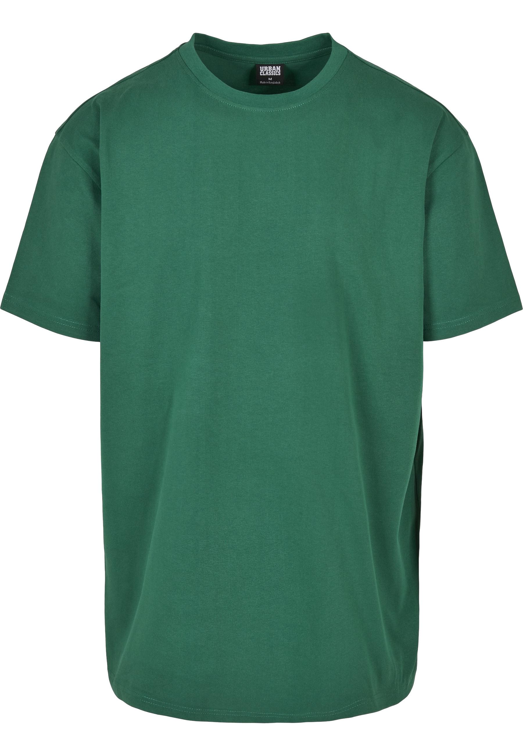 T-Shirt Urban Classics "Urban Classics Herren Heavy Oversized Tee", Jungen, Gr. L, GrüN, 100% Baumwolle, Unifarben, Oversize, Rundhals, Shirts T-Shirt