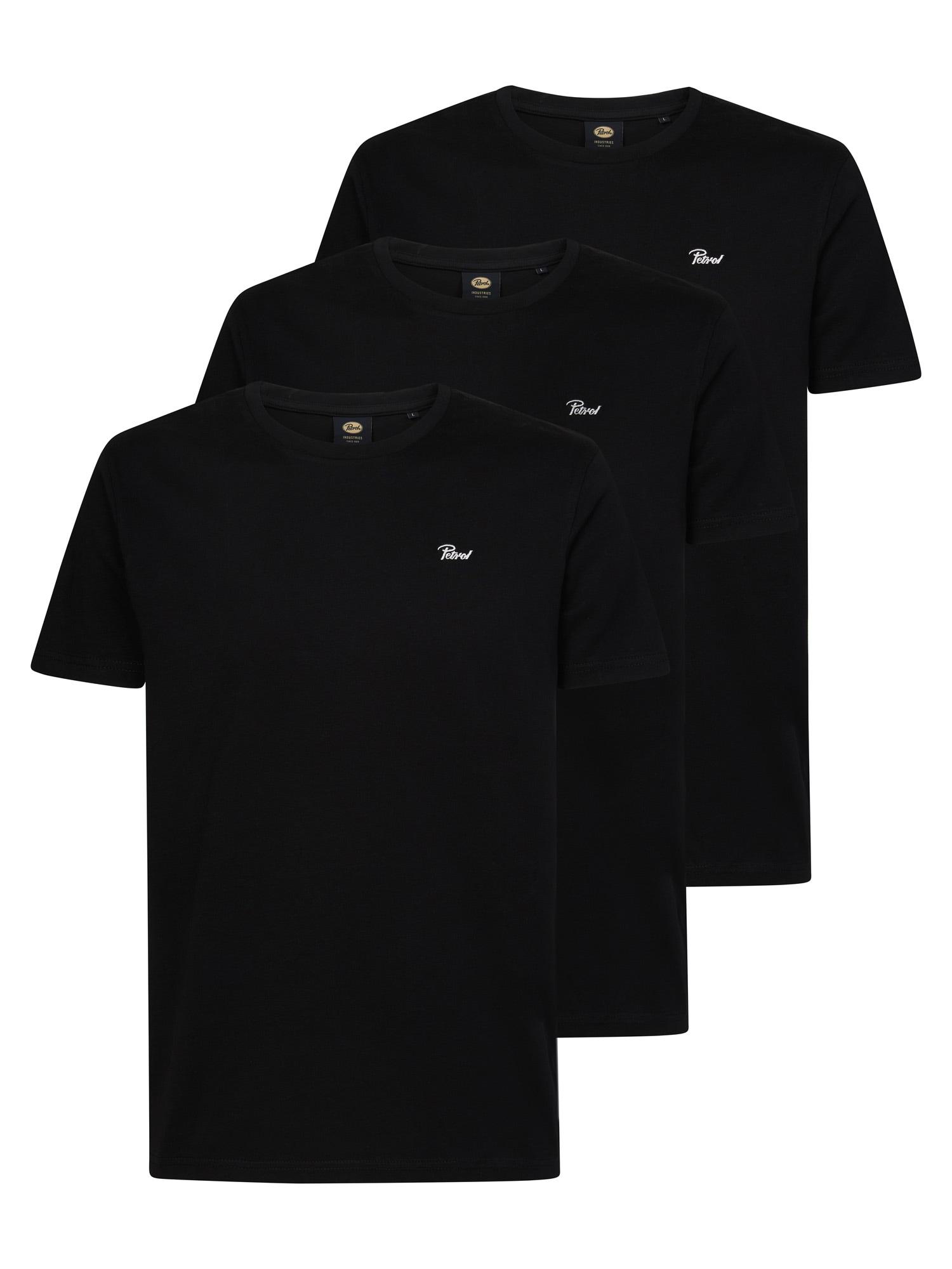 T-Shirt Petrol Industries, Jungen, Gr. Xl (42), Schwarz, Single Jersey, Obermaterial: 100% Baumwolle, Basic, Rundhals, Shirts T-Shirt