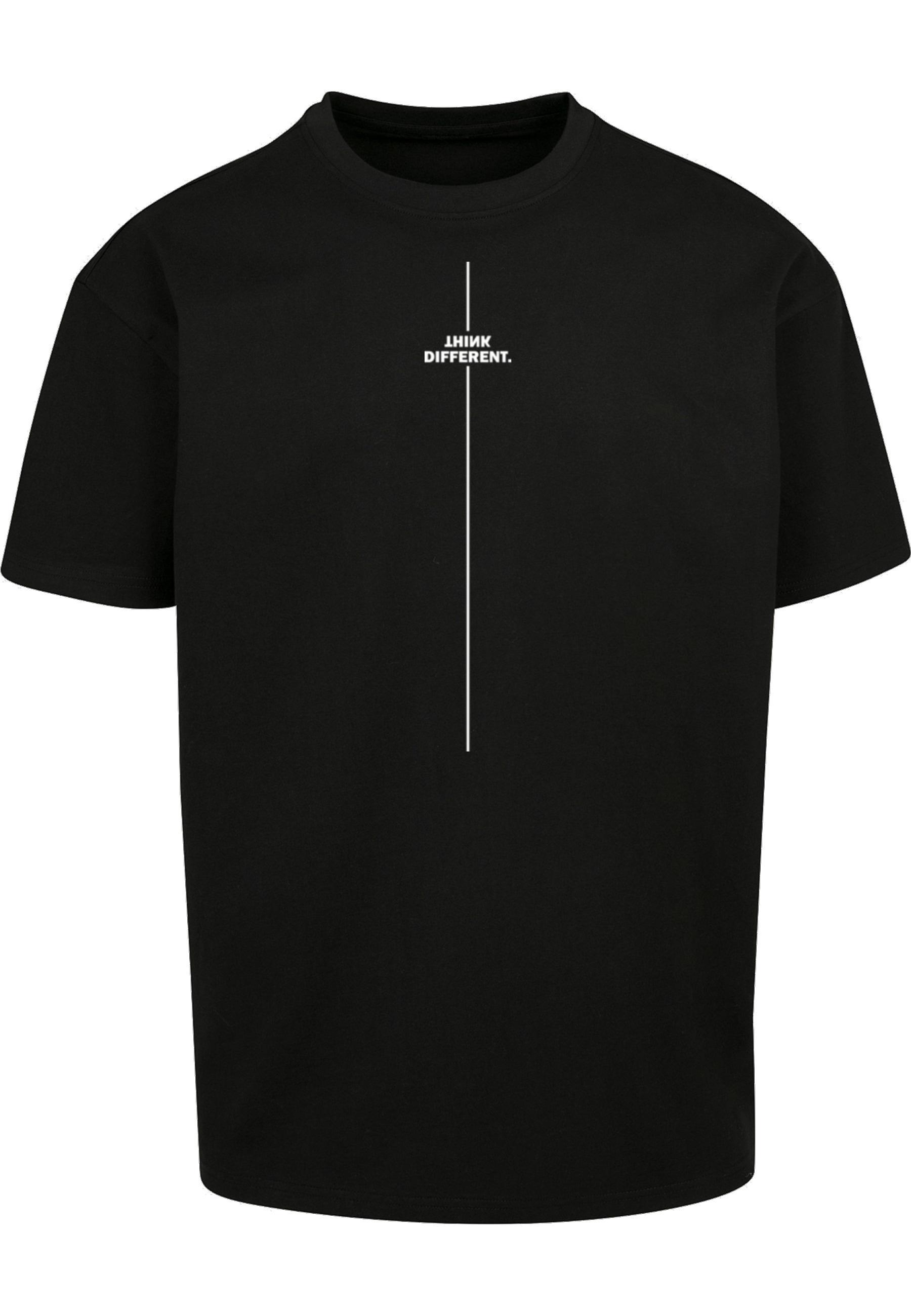 T-Shirt Merchcode "Merchcode Herren Think Different Heavy Oversized Tee", Herren, Gr. S, Schwarz, 100% Baumwolle, Bedruckt, Oversize, Rundhals, Shirts T-Shirt