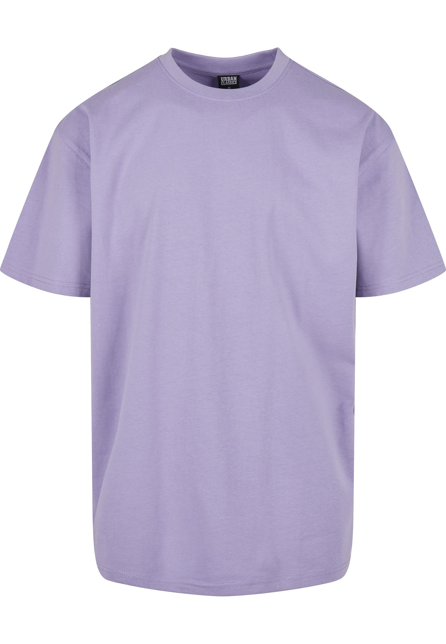 T-Shirt Urban Classics "Urban Classics Herren Heavy Oversized Tee", Jungen, Gr. 5XL, Lila (Lavender), 100% Baumwolle, Unifarben, Oversize, Rundhals, Shirts T-Shirt