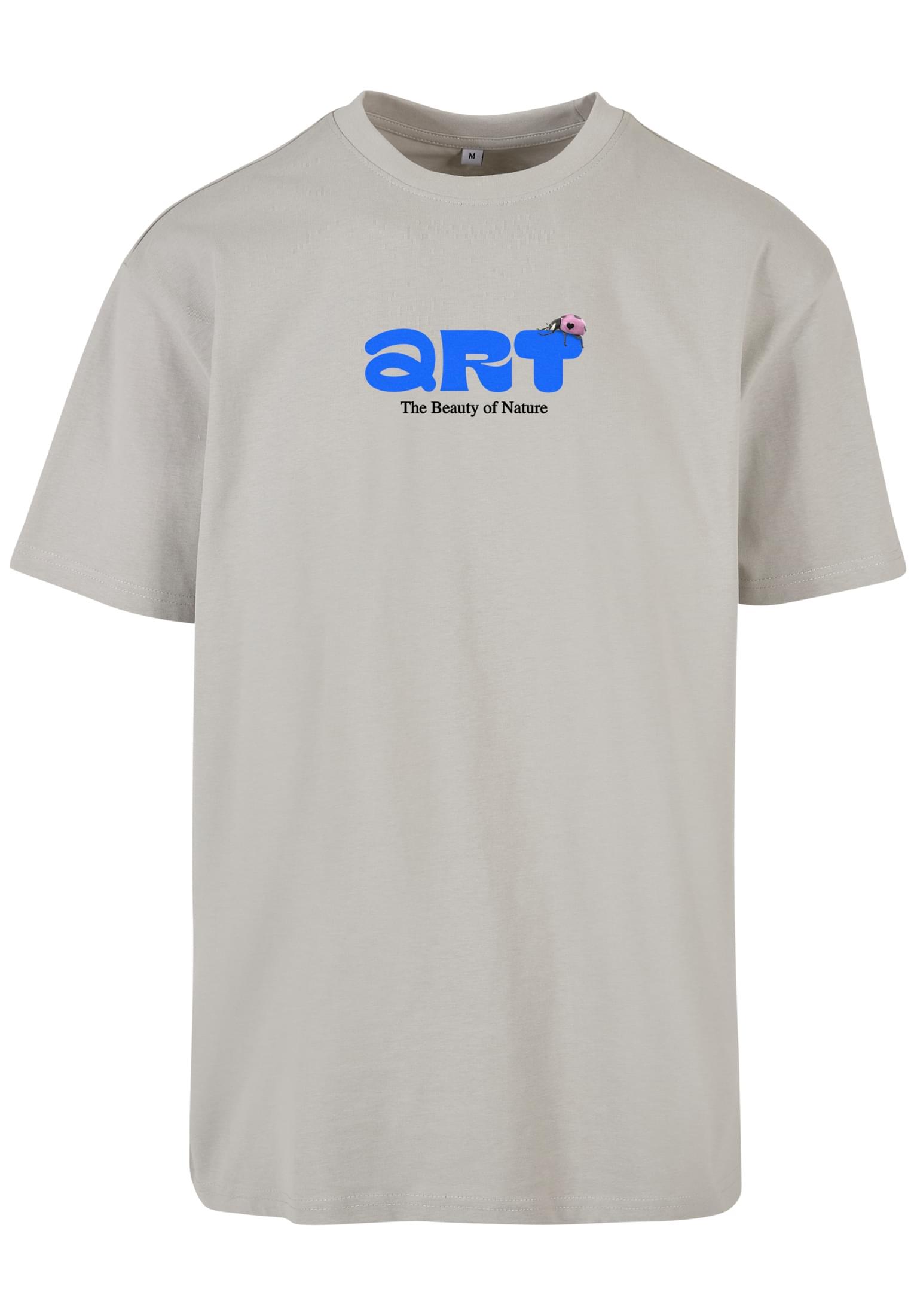 Kurzarmshirt "Upscale By Mister Tee Herren Bugs Oversize Tee", Jungen, Gr. S, Beige (Lightasphalt), 100% Baumwolle, Upscale By Mister Tee, Unifarben, Normal, Rundhals, Shirts