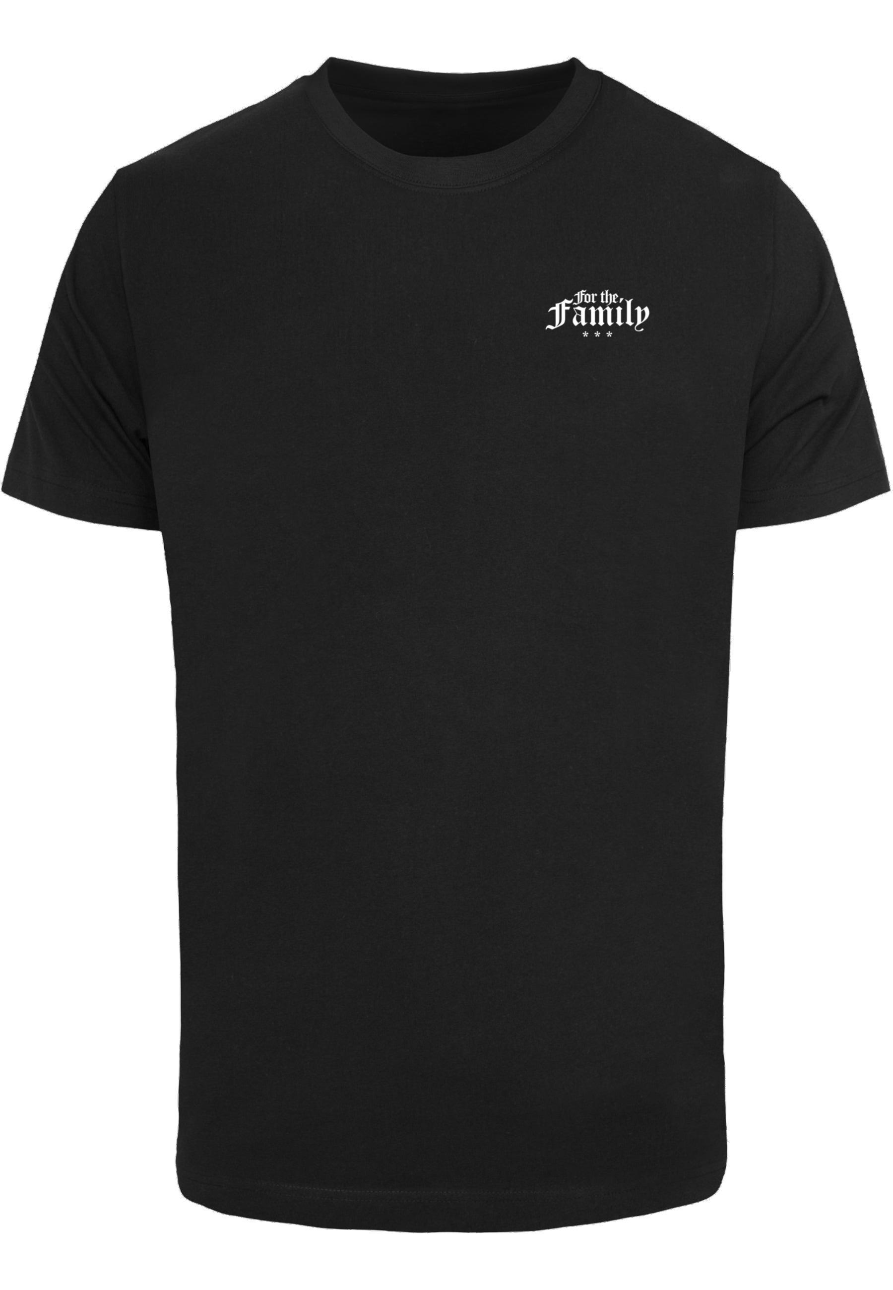 T-Shirt Mistertee "Mistertee Herren For The Family Tee", Jungen, Gr. Xl, Schwarz, 100% Baumwolle, Bedruckt, Normal, Rundhals, Shirts T-Shirt