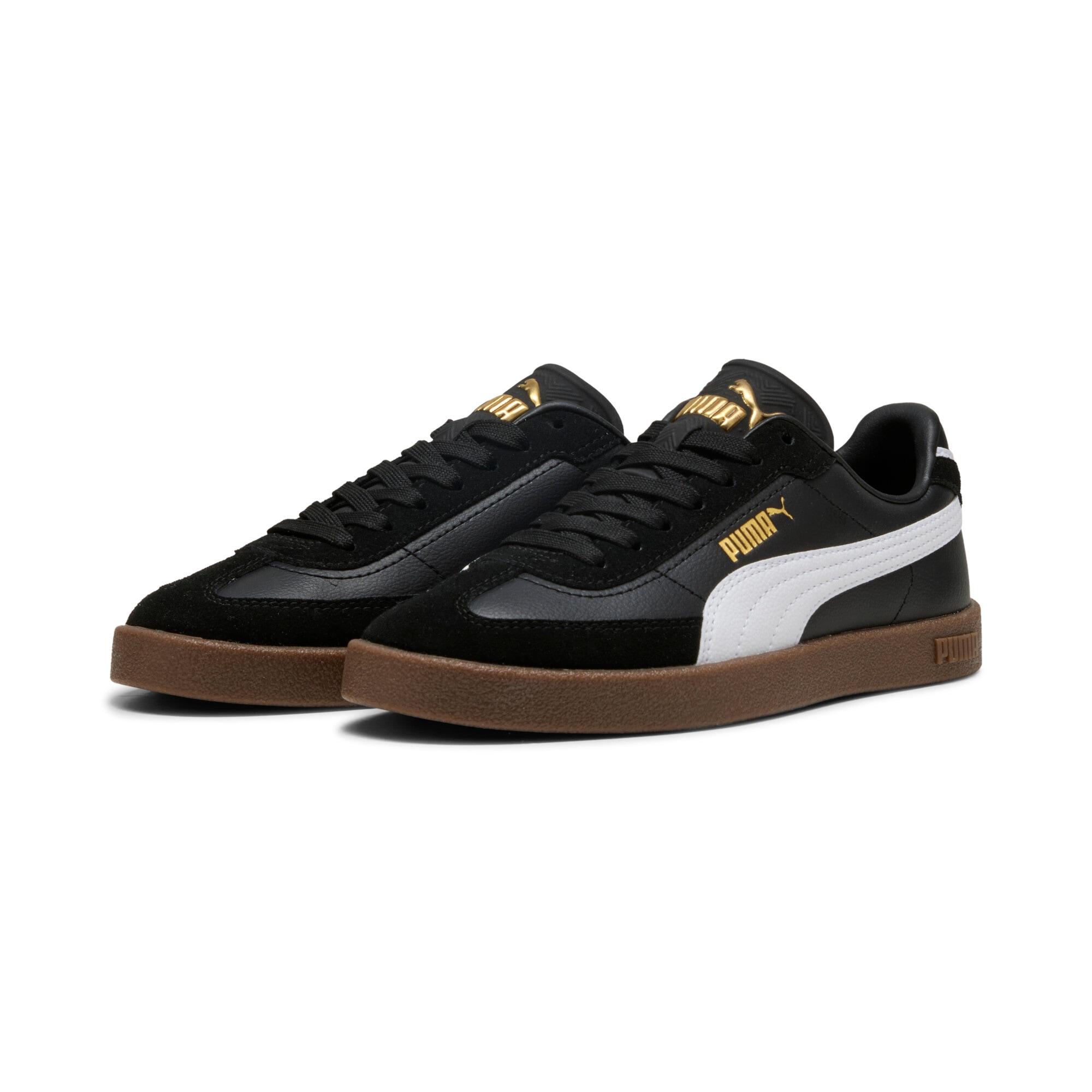Sneaker Puma "Club Ii Era Jr", Jungen, Gr. 36, Schwarz-Weiß (Puma Schwarz, Puma Weiß), Leder, Unifarben, Schuhe Sneaker, FüR Sportmode Und Streetwear, Mit Softfoam+ Einlegesohle