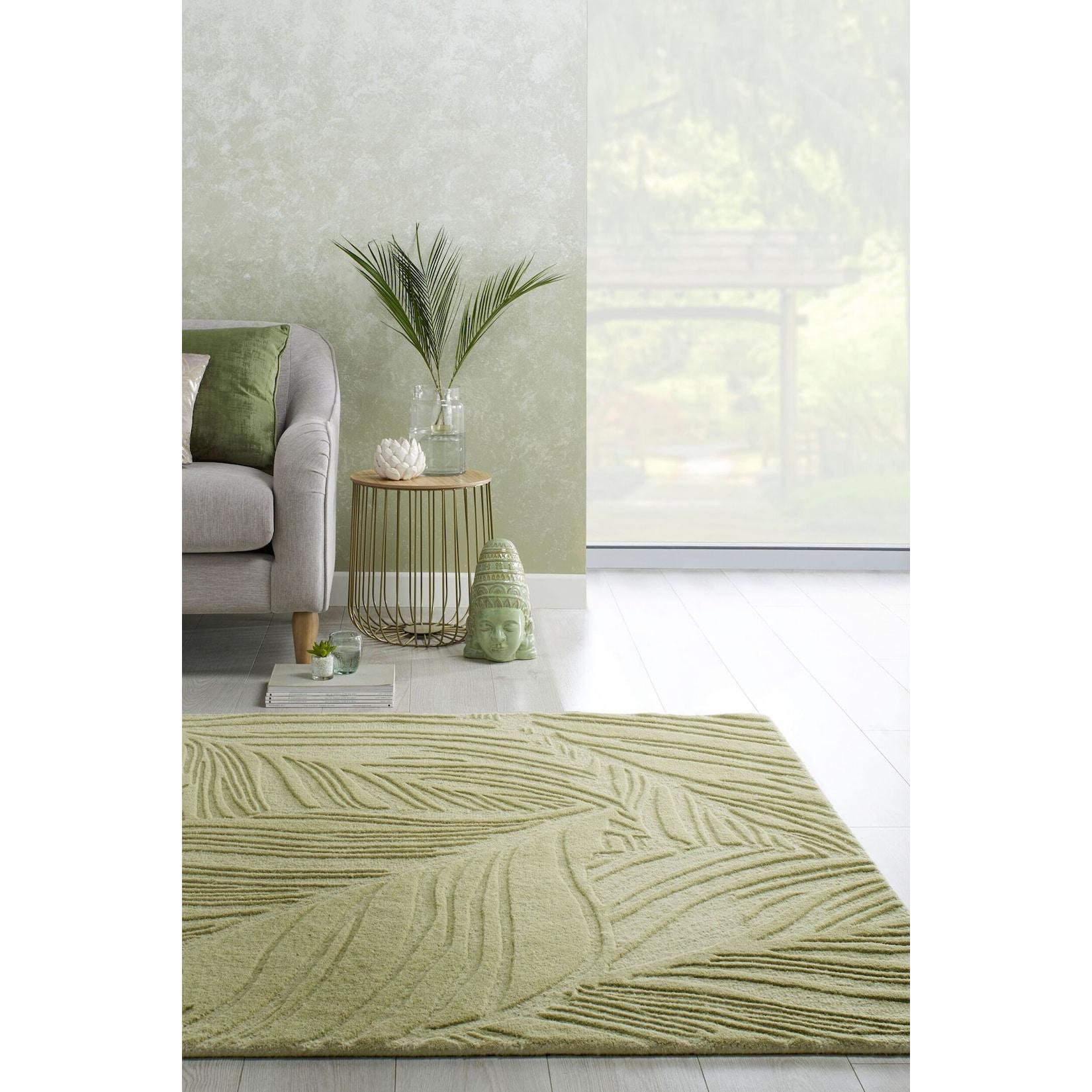 Wollteppich Floral GrüN-Beige 160 X 230 Cm - Leven Kadima Design