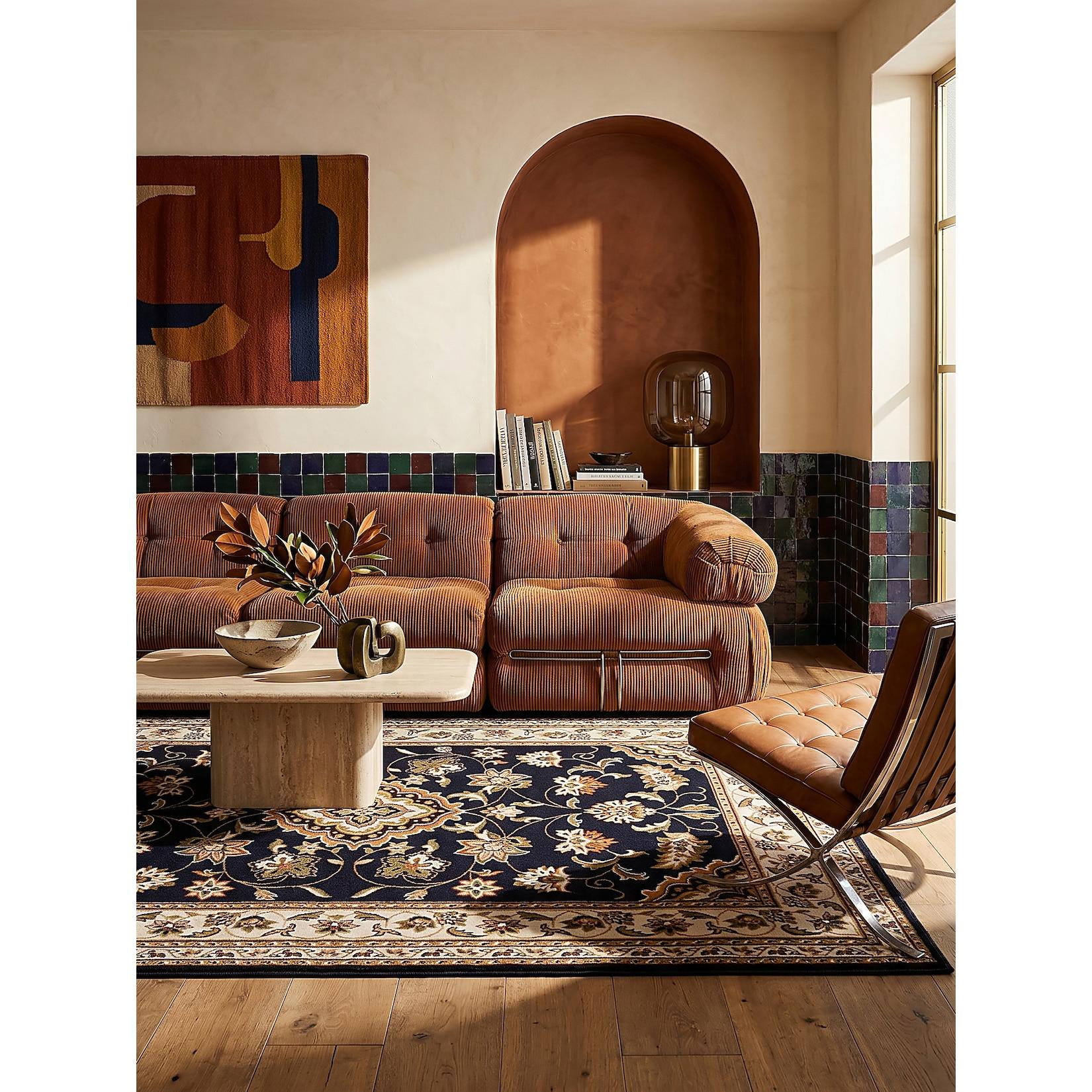 Teppich Orient Dunkelblau 80 X 150 Cm - Glazert Kadima Design