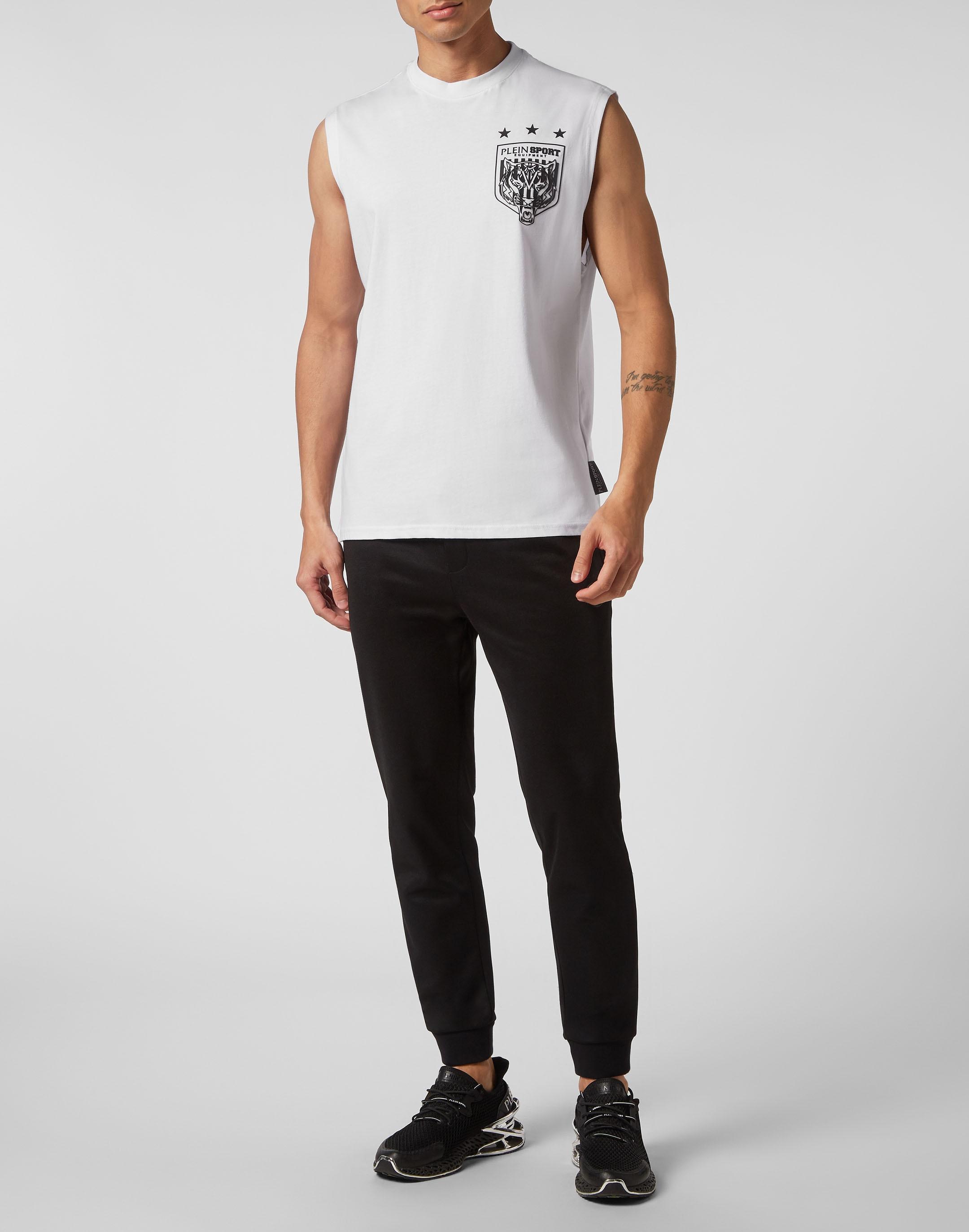 T-Shirt Plein Sport "Tiger", Jungen, Gr. Xl, Schwarz-Weiß (0102, Weiß, Schwarz), Obermaterial: 100% Baumwolle, Shirts T-Shirt
