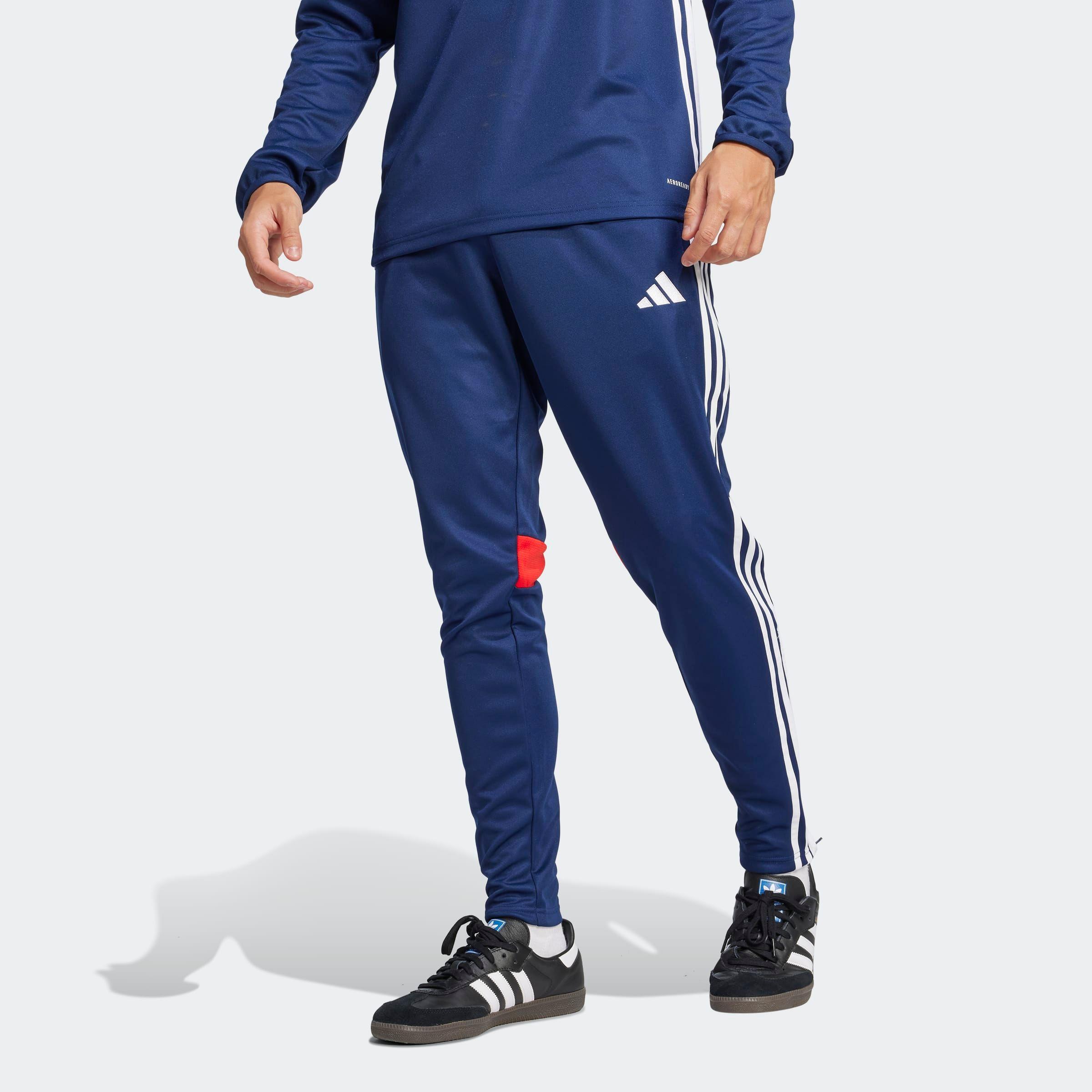 Trainingshose adidas Performance "Tiro ES Pnt", Herren, Gr. L, N-Gr, Blau (Team Navy Blau, Rot, Normal, Gr.), Obermaterial: 100% Polyester, Hosen Trainingshose, FüR Erwachsene, Mit Aeroready Technologie, Normal-Weiter Schnitt