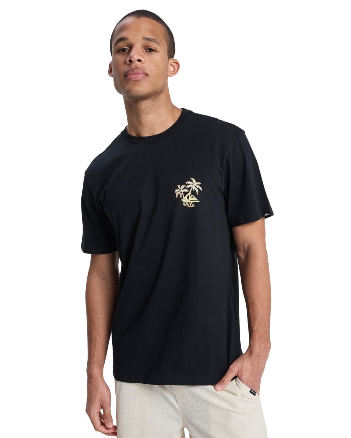 T-Shirt Quiksilver "Evo Learning From Nature", Jungen, Gr. M, Schwarz, Obermaterial: 100% Baumwolle., Shirts T-Shirt
