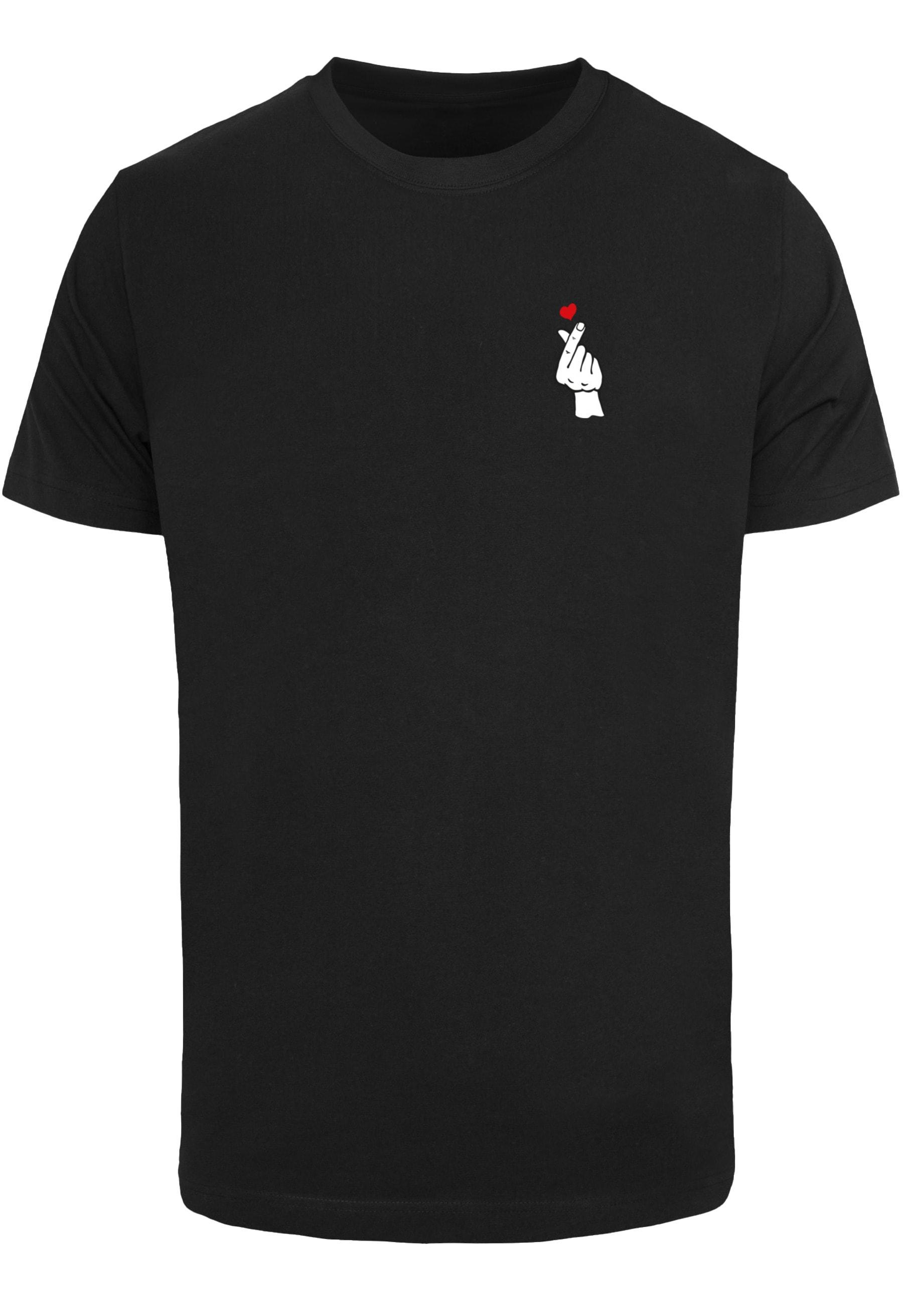 T-Shirt Mistertee "Mistertee Herren Love Sign Tee 2.0", Jungen, Gr. Xxl, Schwarz, 100% Baumwolle, Unifarben, Normal, Rundhals, Shirts T-Shirt