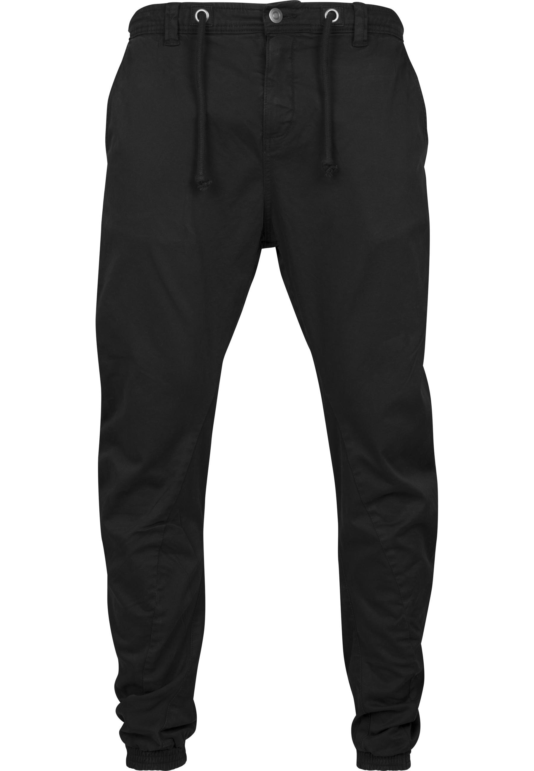 Chinohose Urban Classics "Urban Classics Herren Stretch Jogging Pants", Herren, Gr. Xxl, Us-GrößEn, Schwarz, 98% Baumwolle, 2% Elasthan, Unifarben, Relaxed Fit, Hosen Chinohose