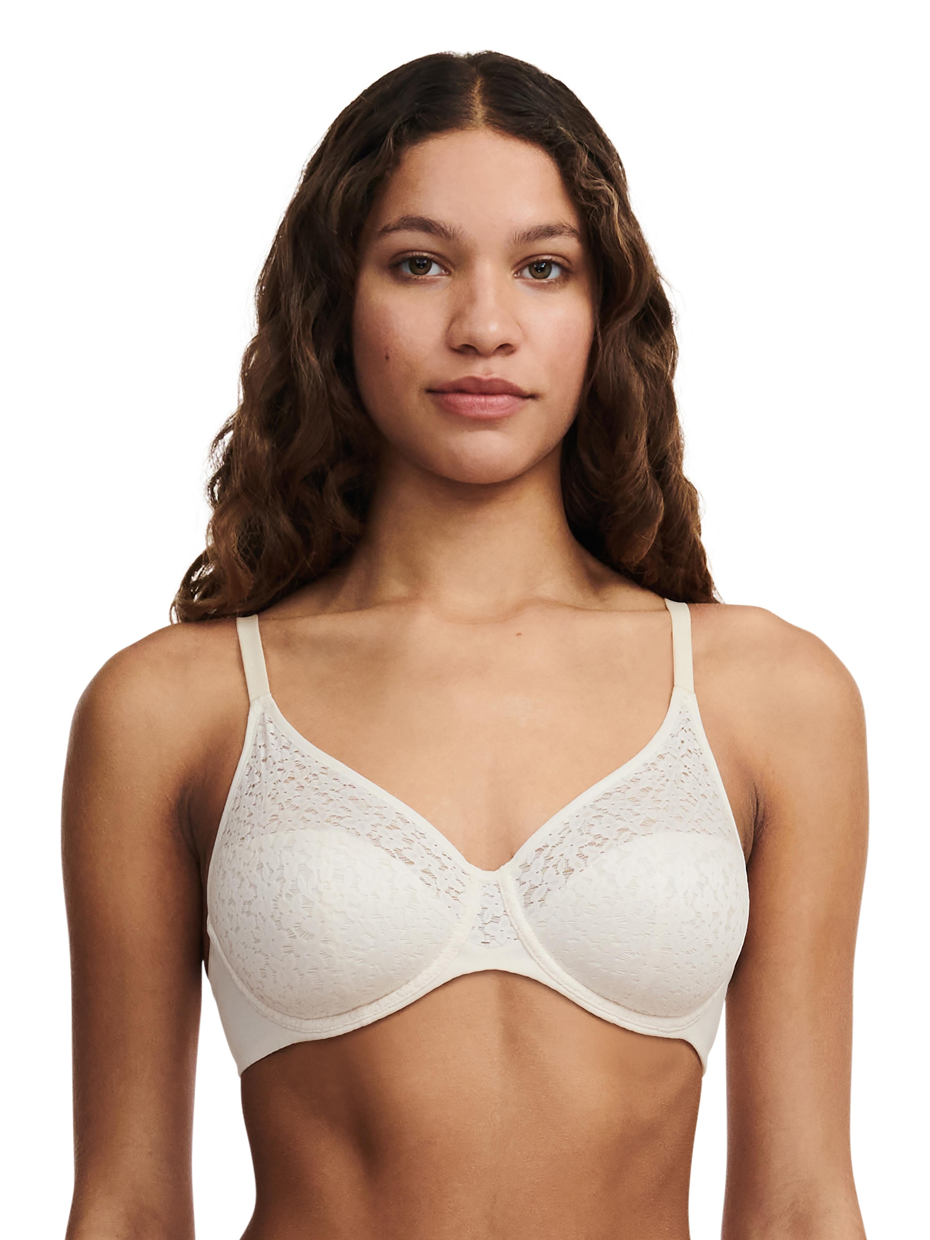 BüGel-Bh Chantelle "Norah", Damen, Gr. 80, Cup E, Talc, Obermaterial: 71% Polyamid, 29% Elasthan, Bhs BüGel-Bh, Weiche Spitze, Blickdichtes Gewebe