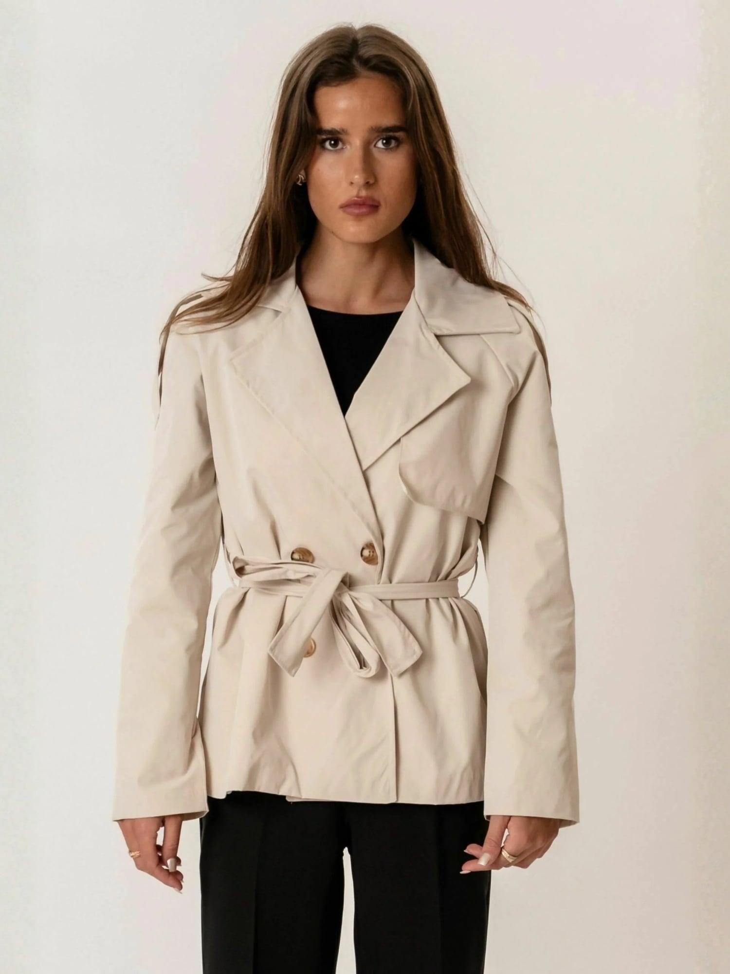 Outdoorjacke Teeshoppen "Teeshoppen Jacket Sia", Damen, Gr. L, Sanftes Weiß, Obermaterial: 100% Baumwolle, Jacken Outdoorjacke