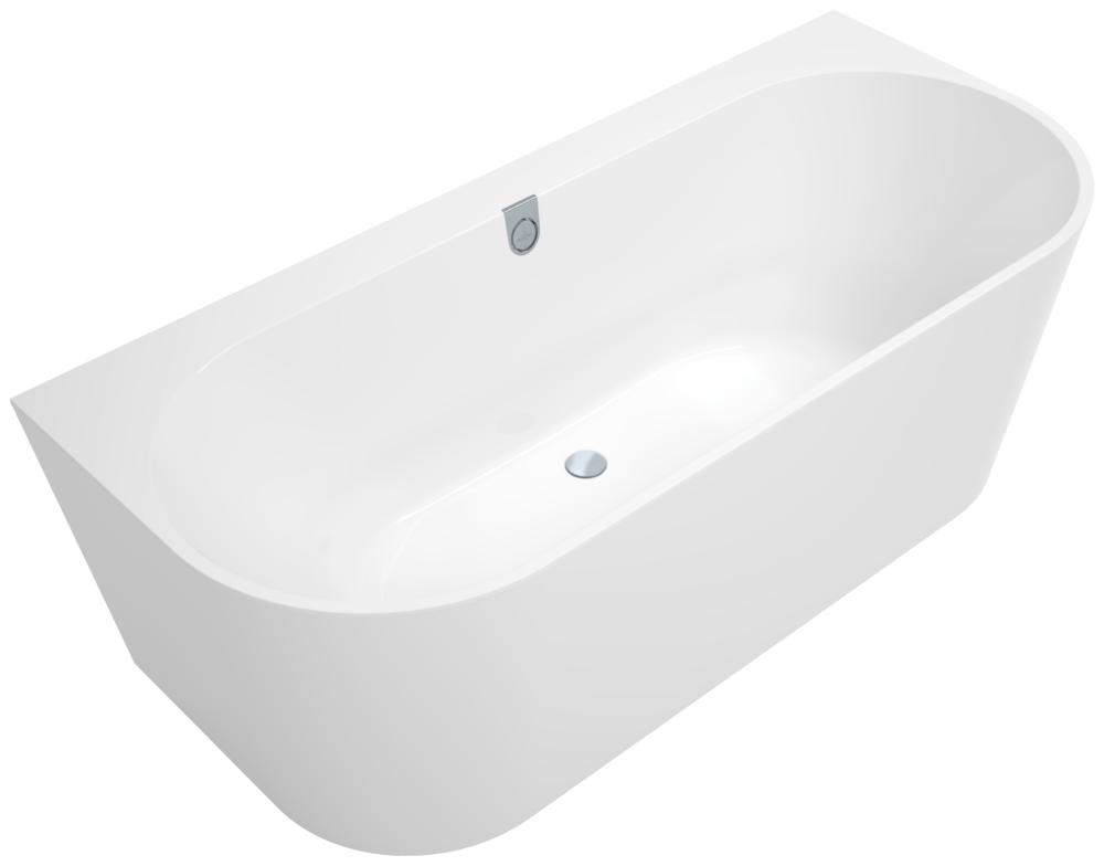 Villeroy & Boch Vorwand-Badewanne Oberon 2.0 Vorwand-Badewanne M. Sys CC TP1 Weiss Alpin UCC180OBRSA1V01