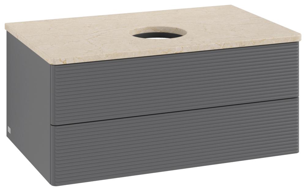 Villeroy & Boch Waschtischunterschrank Antao L19_1 800X360X500Mm Mit Beleuchtung Mit Struktur Fk/Ap: L19113GK