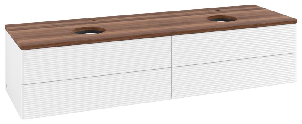 Villeroy & Boch Waschtischunterschrank Antao L28_5 1600X360X500Mm Mit Beleuchtung Mit Struktur Fk/Ap L28152MT