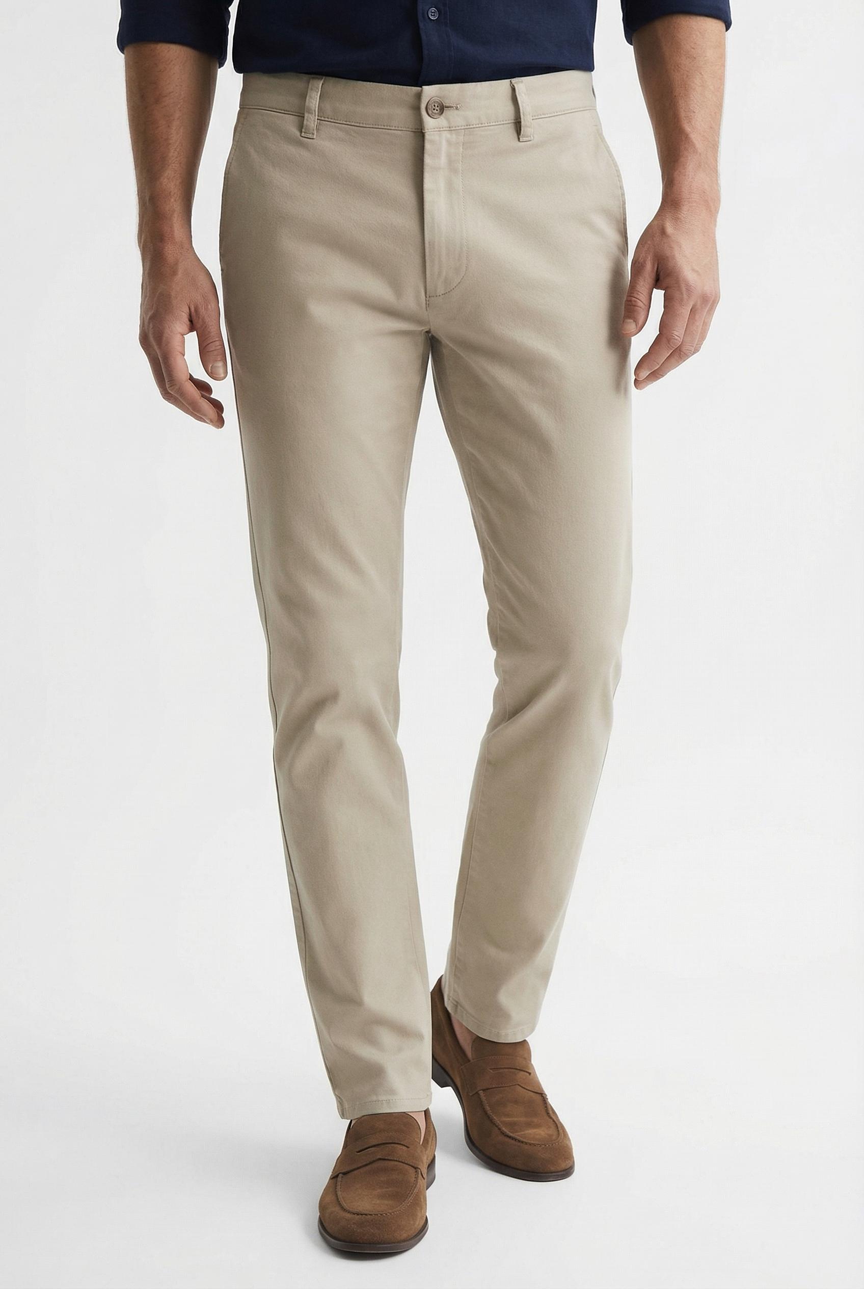 Chinohose Joop Jeans "Matthew", Herren, Gr. 38, LäNge 30, Beige, Web, Obermaterial: 97% Baumwolle, 3% Elasthan, Clean, Unifarben, Normal, Hosen Chinohose, Mit Zwei Eingrifftaschen