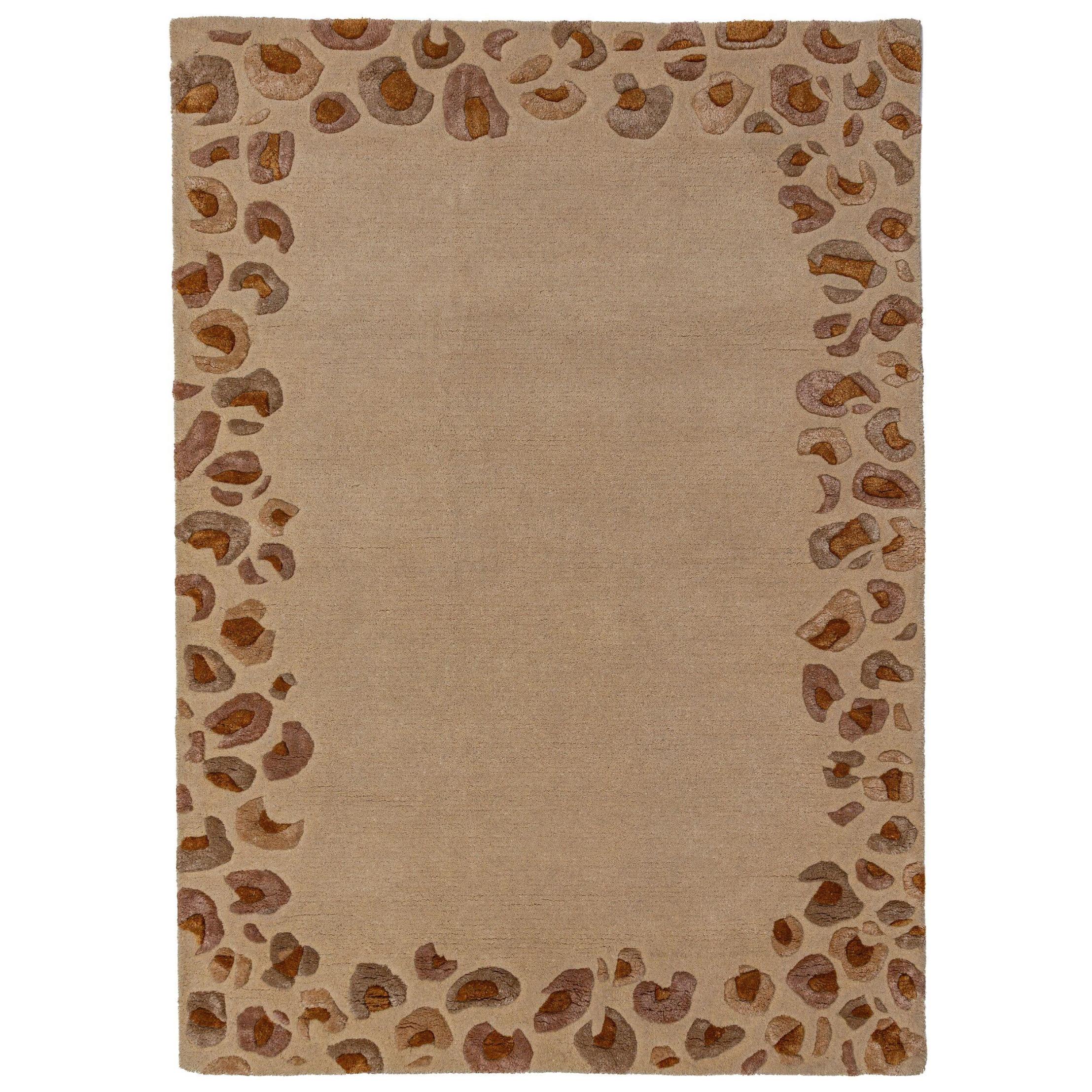 Viskoseteppich Sable, Mit Tier-Motiv, Natur, 140 X 200 Cm