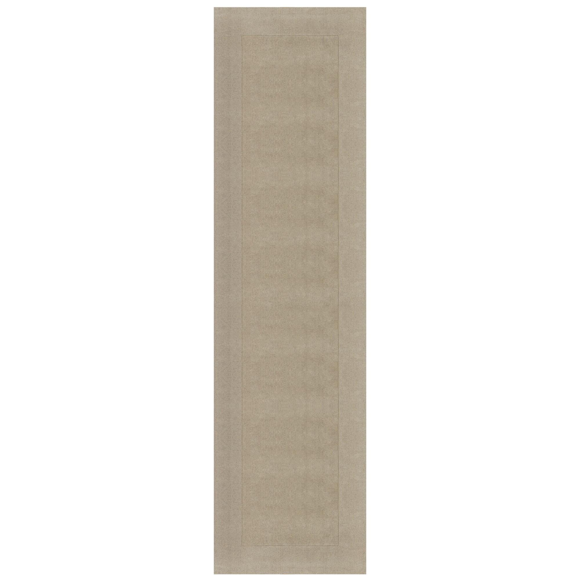 Wollteppich Mole, Einfarbig, Natur, 60 X 230 Cm
