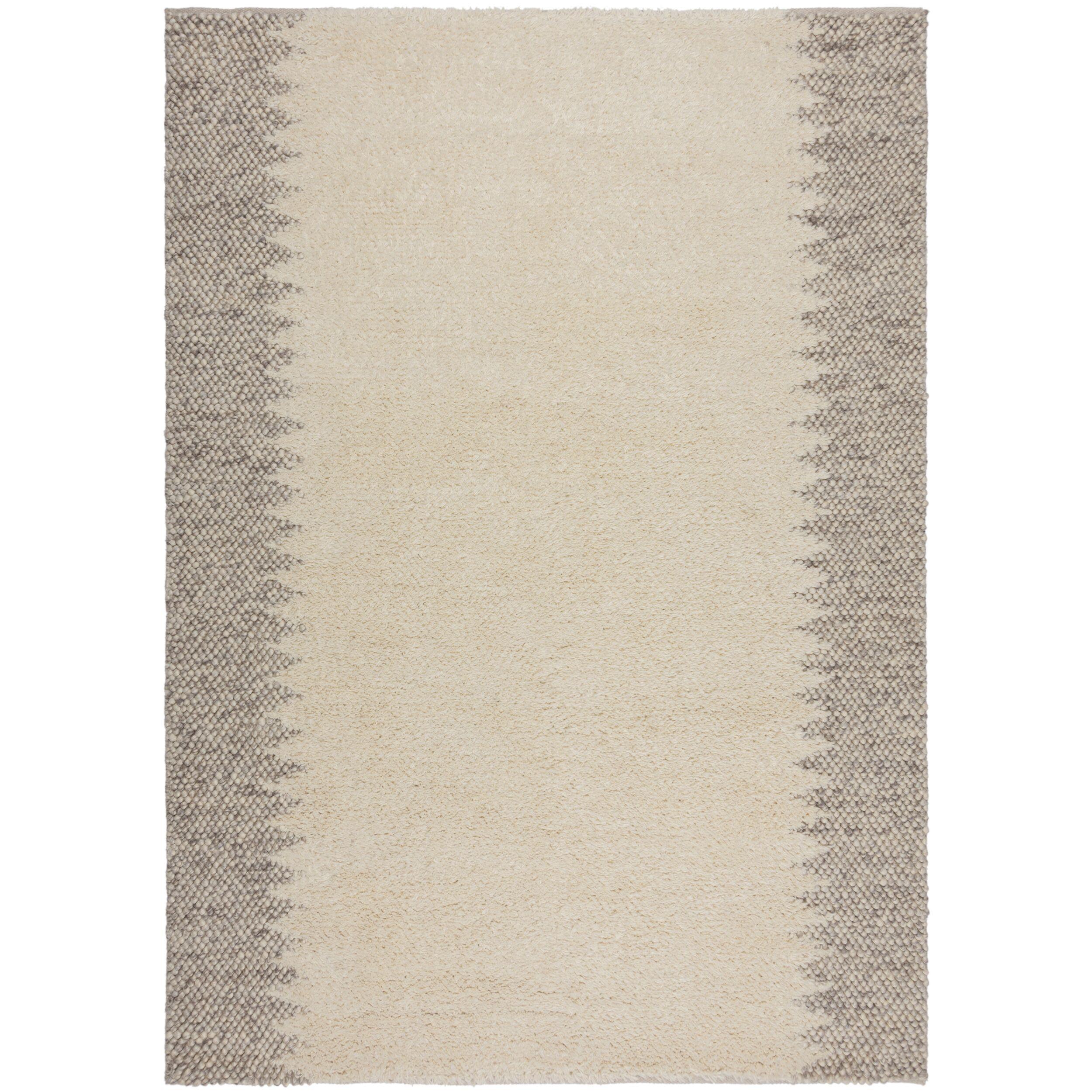 Wollteppich Handgewebt Medway, Mit BordüRe, Beige, 80 X 150 Cm